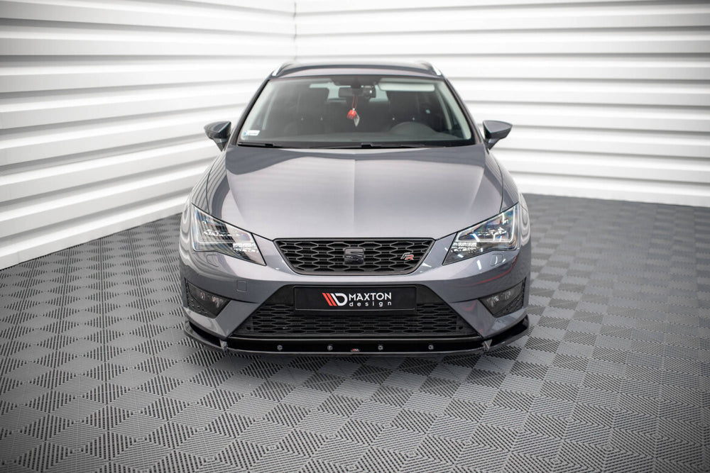 Maxton Parts - Frontlippe V.1 passend für Seat Leon FR / CUPRA Mk3 schwarz Hochglanz