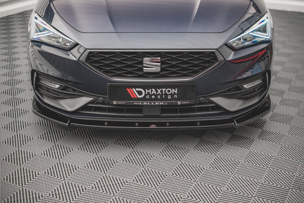 Maxton Parts - Frontlippe V.1 passend für Seat Leon FR Mk4 schwarz Hochglanz