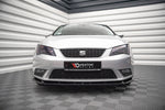 Maxton Parts - Frontlippe V.1 passend für Seat Leon Mk3 schwarz Hochglanz