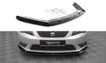 Maxton Parts - Frontlippe V.1 passend für Seat Leon Mk3 schwarz Hochglanz