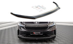 Maxton Parts - Frontlippe V.1 passend für Skoda Enyaq iV schwarz Hochglanz