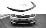 Maxton Parts - Frontlippe V.1 passend für Skoda Fabia Mk3 schwarz Hochglanz
