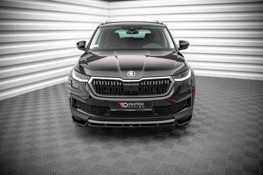 Maxton Parts - Frontlippe V.1 passend für Skoda Kodiaq Mk1 FL schwarz Hochglanz