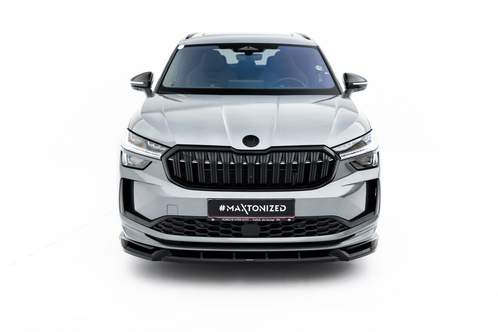 Maxton Parts - Frontlippe V.1 passend für Skoda Kodiaq Sportline Mk2 schwarz Hochglanz
