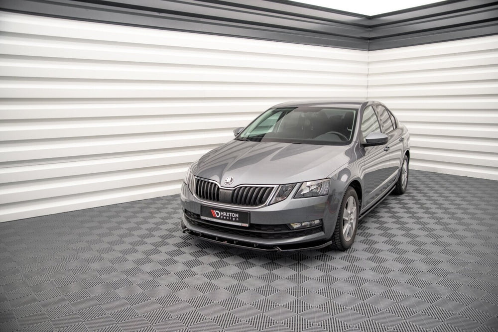 Maxton Parts - Frontlippe V.1 passend für Skoda Octavia Mk3 FL schwarz Hochglanz