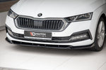 Maxton Parts - Frontlippe V.1 passend für Skoda Octavia Mk4 schwarz Hochglanz