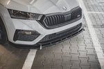 Maxton Parts - Frontlippe V.1 passend für Skoda Octavia RS Mk4 schwarz Hochglanz