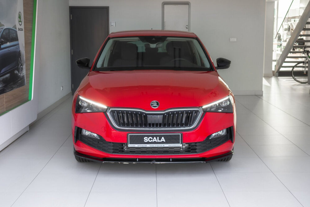 Maxton Parts - Frontlippe V.1 passend für Skoda Scala schwarz Hochglanz