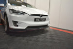 Maxton Parts - Frontlippe V.1 passend für Tesla MODEL X schwarz Hochglanz