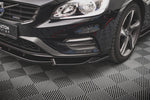 Maxton Parts - Frontlippe V.1 passend für Volvo S60 R-Design Mk2 schwarz matt