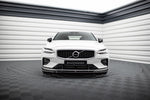Maxton Parts - Frontlippe V.1 passend für Volvo S60/V60 R-Design Mk3 schwarz Hochglanz