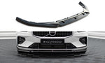 Maxton Parts - Frontlippe V.1 passend für Volvo S60/V60 R-Design Mk3 schwarz Hochglanz