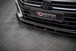 Maxton Parts - Frontlippe V.1 passend für VW Arteon R Limousine / Shooting Brake Mk1 FL schwarz Hochglanz
