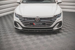 Maxton Parts - Frontlippe V.1 passend für VW Arteon R-Line Limousine / Shooting Brake Mk1 FL schwarz Hochglanz