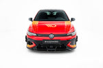 Maxton Parts - Frontlippe V.1 passend für VW Golf GTI Clubsport Mk8 FL schwarz Hochglanz