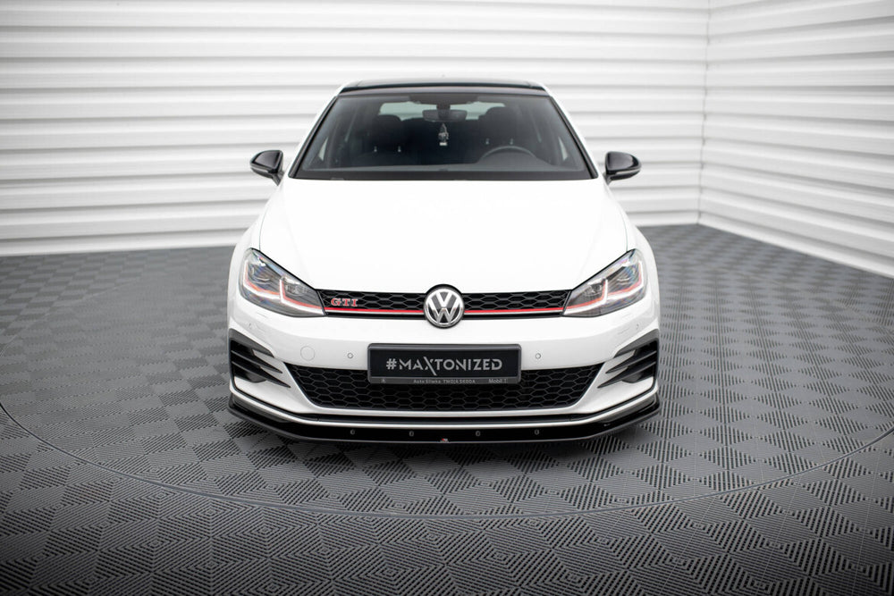 Maxton Parts - Frontlippe V.1 passend für VW Golf GTI Mk7 schwarz Hochglanz