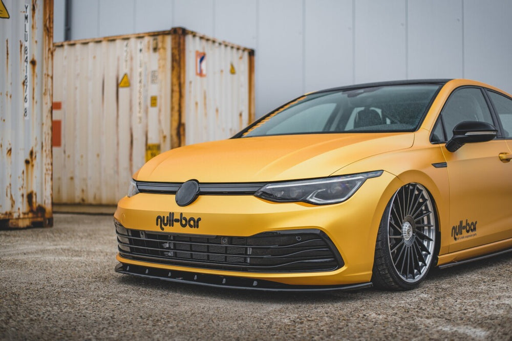 Maxton Parts - Frontlippe V.1 passend für VW Golf Mk8 schwarz Hochglanz