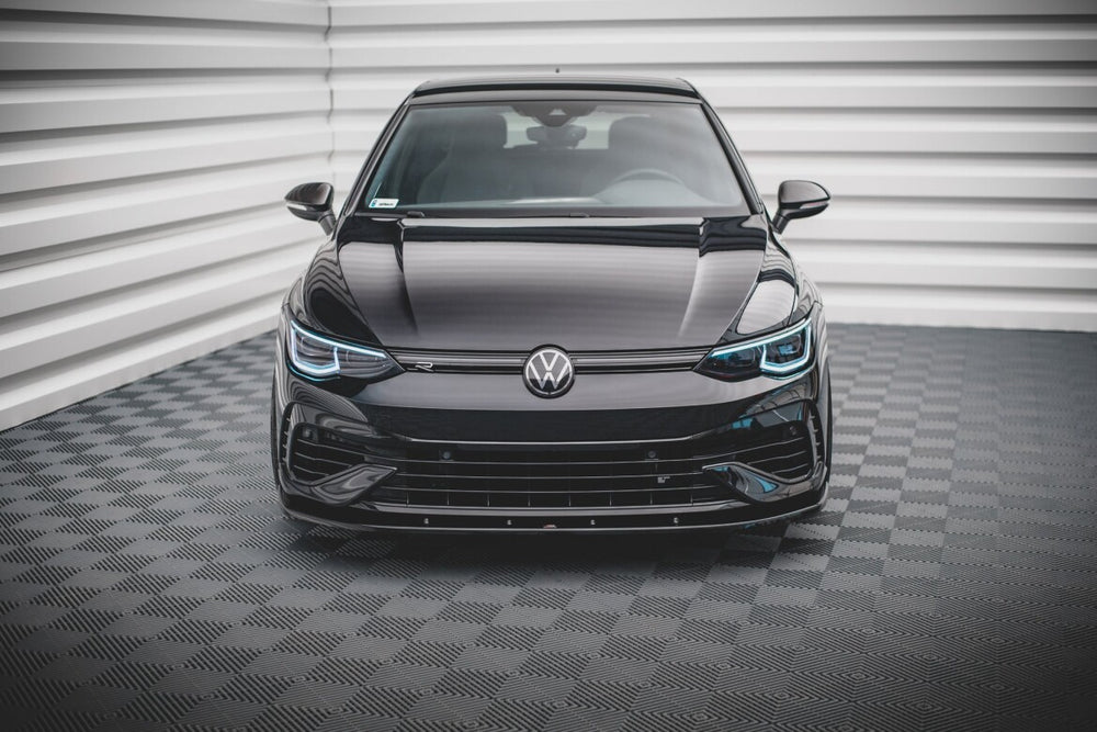 Maxton Parts - Frontlippe V.1 passend für VW Golf R Mk8 schwarz matt