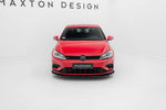 Maxton Parts - Frontlippe V.1 passend für VW Golf R / R-Line Mk7 FL schwarz Hochglanz