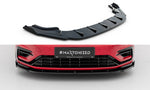 Maxton Parts - Frontlippe V.1 passend für VW Golf R / R-Line Mk7 FL schwarz Hochglanz