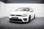 Maxton Parts - Frontlippe V.1 passend für VW Golf R / R-Line Mk7 schwarz Hochglanz