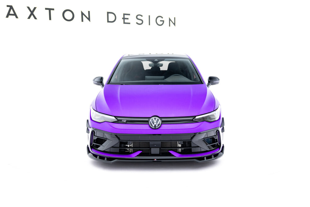 Maxton Parts - Frontlippe V.1 passend für VW Golf R Variant Mk8 FL schwarz Hochglanz