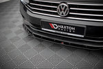 Maxton Parts - Frontlippe V.1 passend für VW Passat B8 FL schwarz Hochglanz