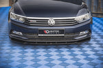 Maxton Parts - Frontlippe V.1 passend für VW Passat B8 schwarz Hochglanz