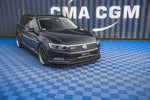 Maxton Parts - Frontlippe V.1 passend für VW Passat B8 schwarz Hochglanz