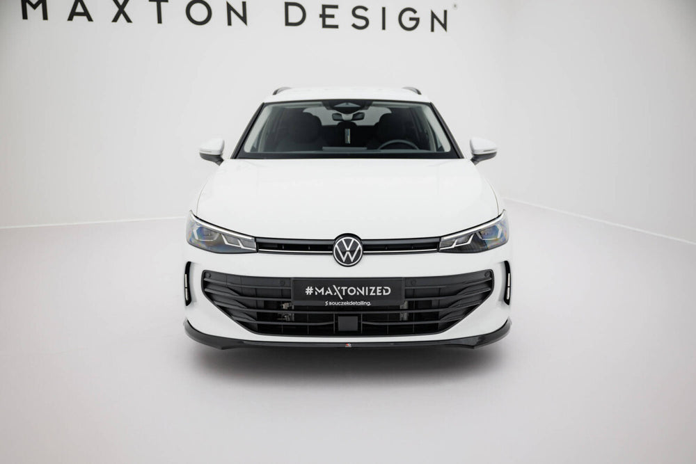 Maxton Parts - Frontlippe V.1 passend für VW Passat B9 schwarz Hochglanz