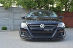 Maxton Parts - Frontlippe V.1 passend für VW Passat CC vor FL Standard Stoßstange schwarz Hochglanz