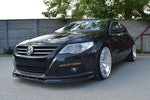 Maxton Parts - Frontlippe V.1 passend für VW Passat CC vor FL Standard Stoßstange schwarz Hochglanz
