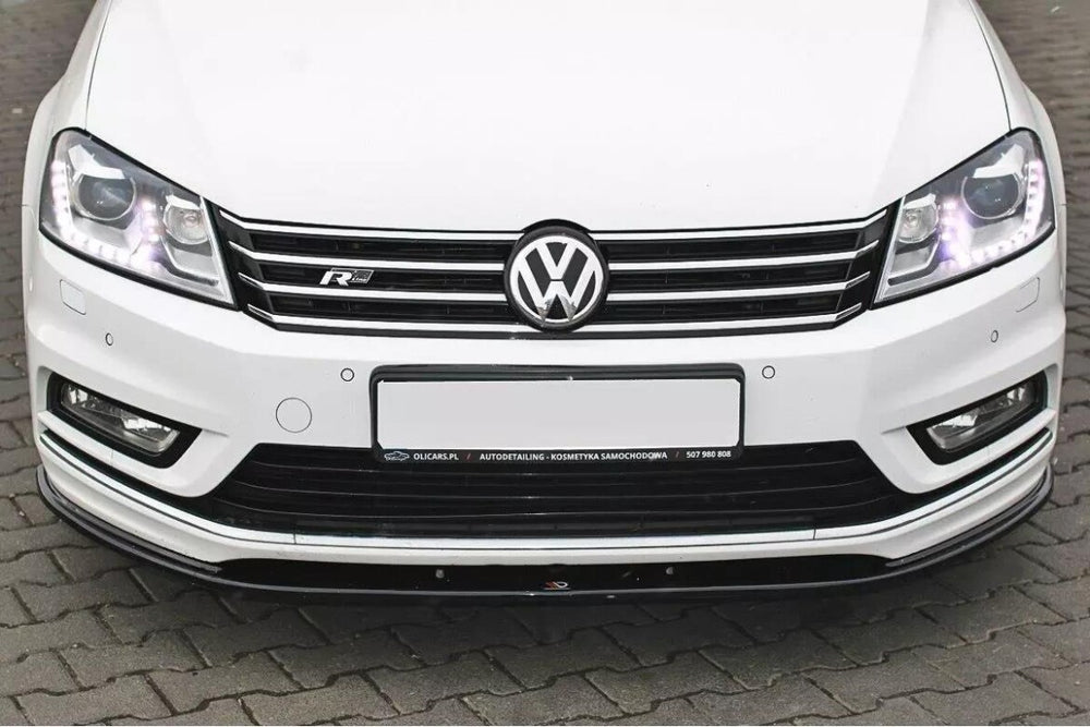 Maxton Parts - Frontlippe V.1 passend für VW Passat R-Line B7 schwarz Hochglanz