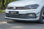 Maxton Parts - Frontlippe V.1 passend für VW Polo GTI / R-line Mk6 schwarz Hochglanz