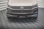 Maxton Parts - Frontlippe V.1 passend für VW T6.1 schwarz Hochglanz