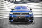 Maxton Parts - Frontlippe V.1 passend für VW Tiguan R / R-Line Mk2 FL schwarz Hochglanz