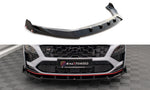 Maxton Parts - Frontlippe V.2 + Flaps passend für Hyundai Kona N Mk1