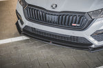 Maxton Parts - Frontlippe V.2 + Flaps passend für Skoda Octavia RS Mk4