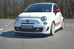 Maxton Parts - Frontlippe V.2 passend für ABARTH 500 Mk1 schwarz Hochglanz