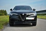 Maxton Parts - Frontlippe V.2 passend für Alfa Romeo Stelvio Mk1 schwarz Hochglanz