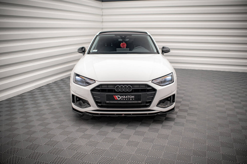 Maxton Parts - Frontlippe V.2 passend für Audi A4 B9 FL schwarz Hochglanz