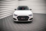 Maxton Parts - Frontlippe V.2 passend für Audi A4 B9 FL schwarz Hochglanz
