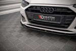 Maxton Parts - Frontlippe V.2 passend für Audi A4 B9 FL schwarz Hochglanz