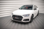 Maxton Parts - Frontlippe V.2 passend für Audi A4 B9 FL schwarz Hochglanz