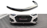 Maxton Parts - Frontlippe V.2 passend für Audi A4 S-Line / S4 B9 FL schwarz Hochglanz