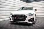 Maxton Parts - Frontlippe V.2 passend für Audi A4 S-Line / S4 B9 FL schwarz Hochglanz