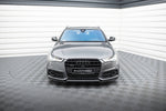 Maxton Parts - Frontlippe V.2 passend für Audi A6 / A6 C7 S-line/ S6 C7 FL schwarz Hochglanz