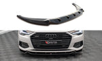 Maxton Parts - Frontlippe V.2 passend für Audi A6 C8 schwarz Hochglanz