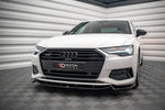 Maxton Parts - Frontlippe V.2 passend für Audi A6 C8 schwarz Hochglanz