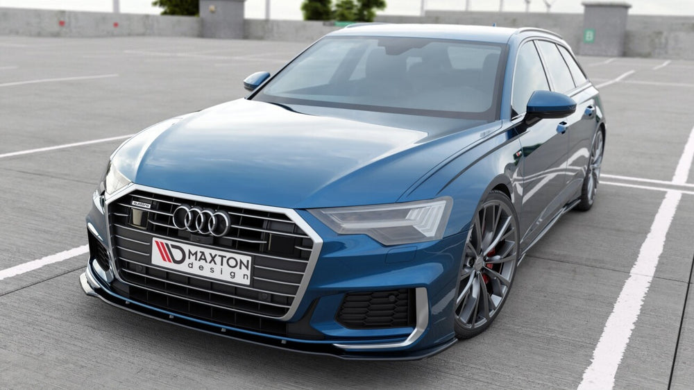 Maxton Parts - Frontlippe V.2 passend für Audi A6 S-Line / S6 C8 / C8 FL schwarz Hochglanz